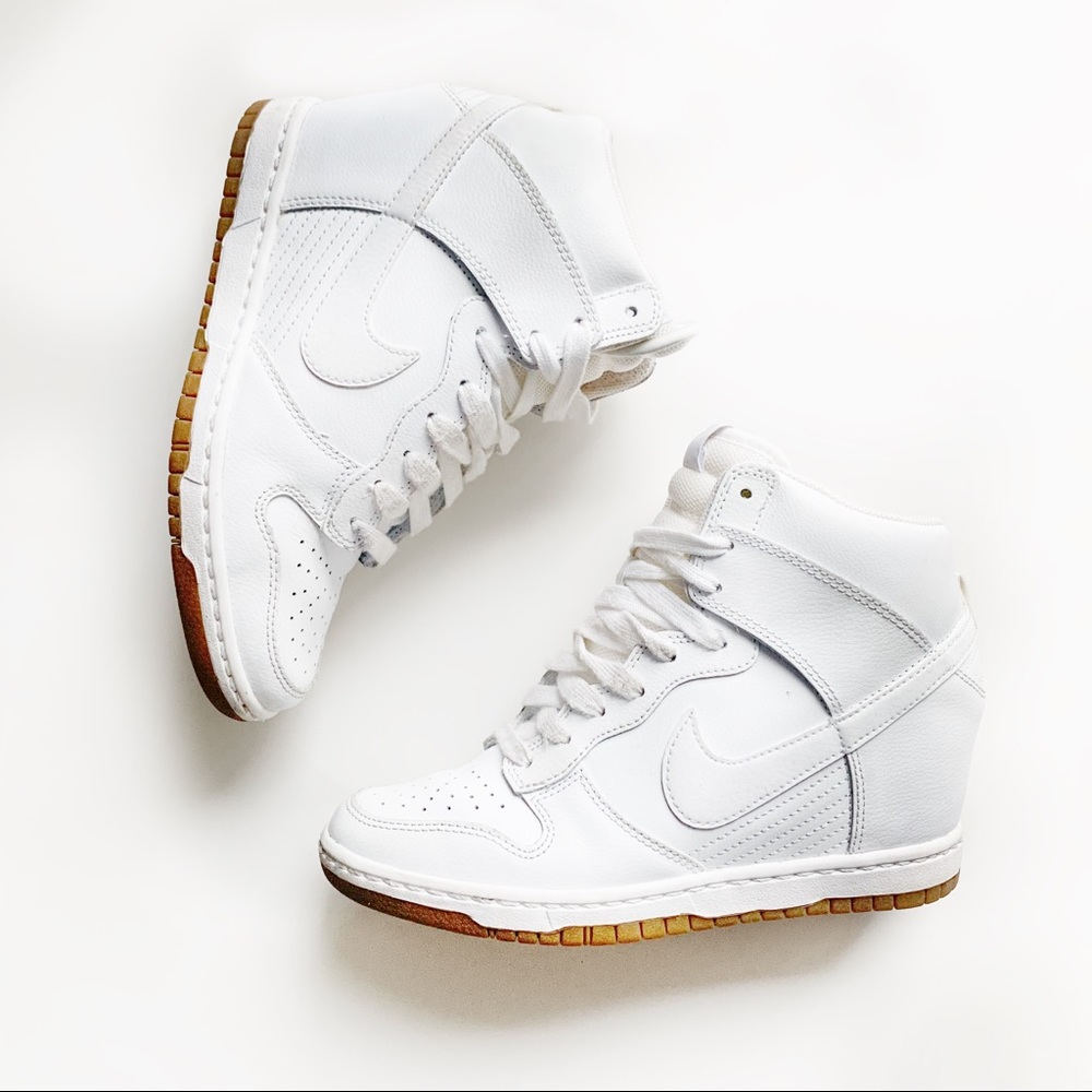 White Nike Dunks Sky Hi